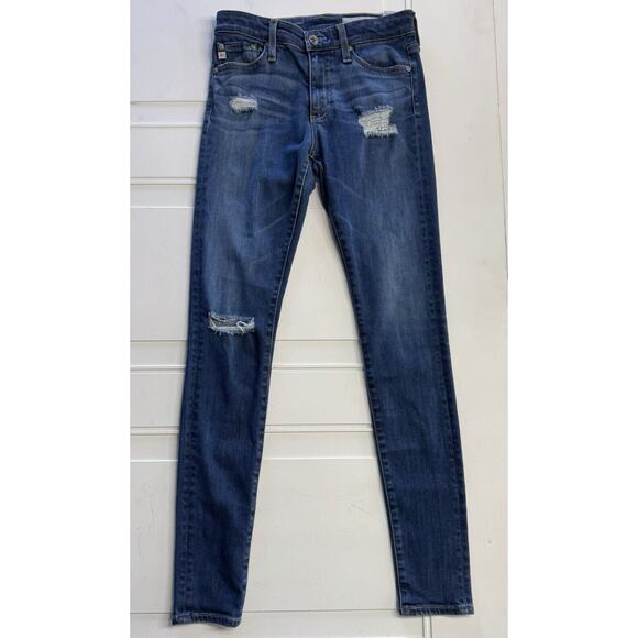 Adriano Goldschmied Jeans Womens Size 24R Blue Denim Farrah Skinny High-Rise - Picture 1 of 7